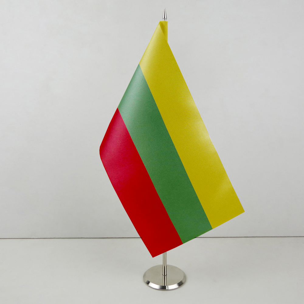 Прапорець Литви на металевій підставці Прапорець Литви на металевій підставці
